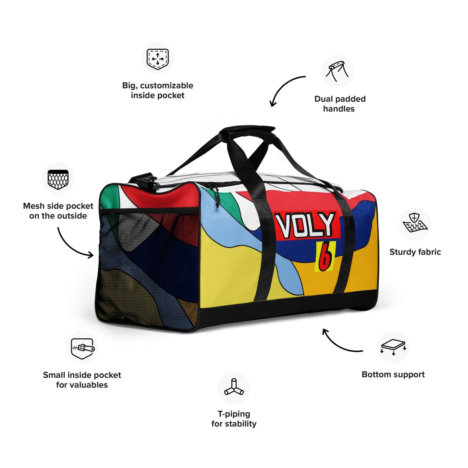 VOLY6 GO DUFFEL BAG - AKA Apparel