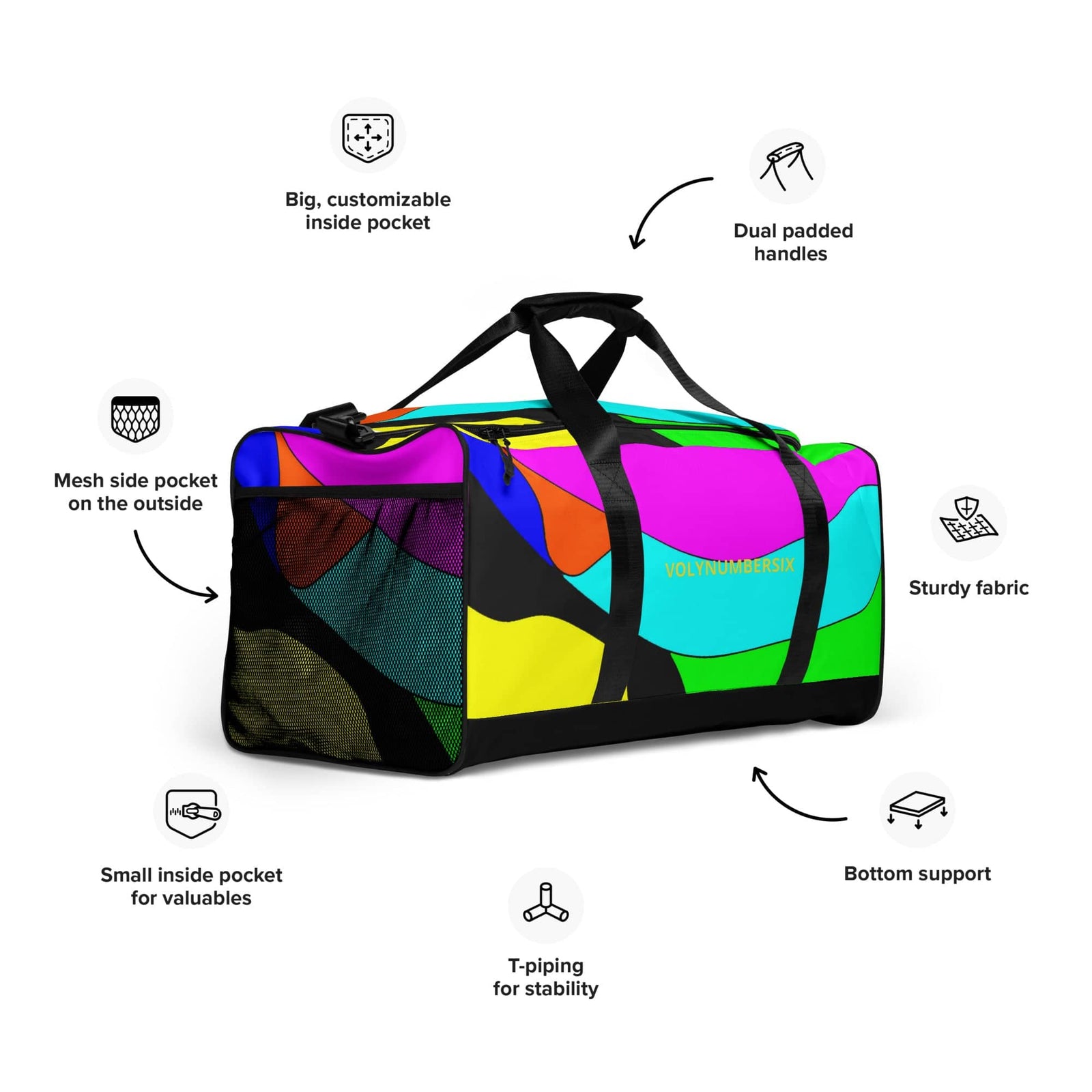 VOLY6 GO DUFFEL BAG - AKA Apparel