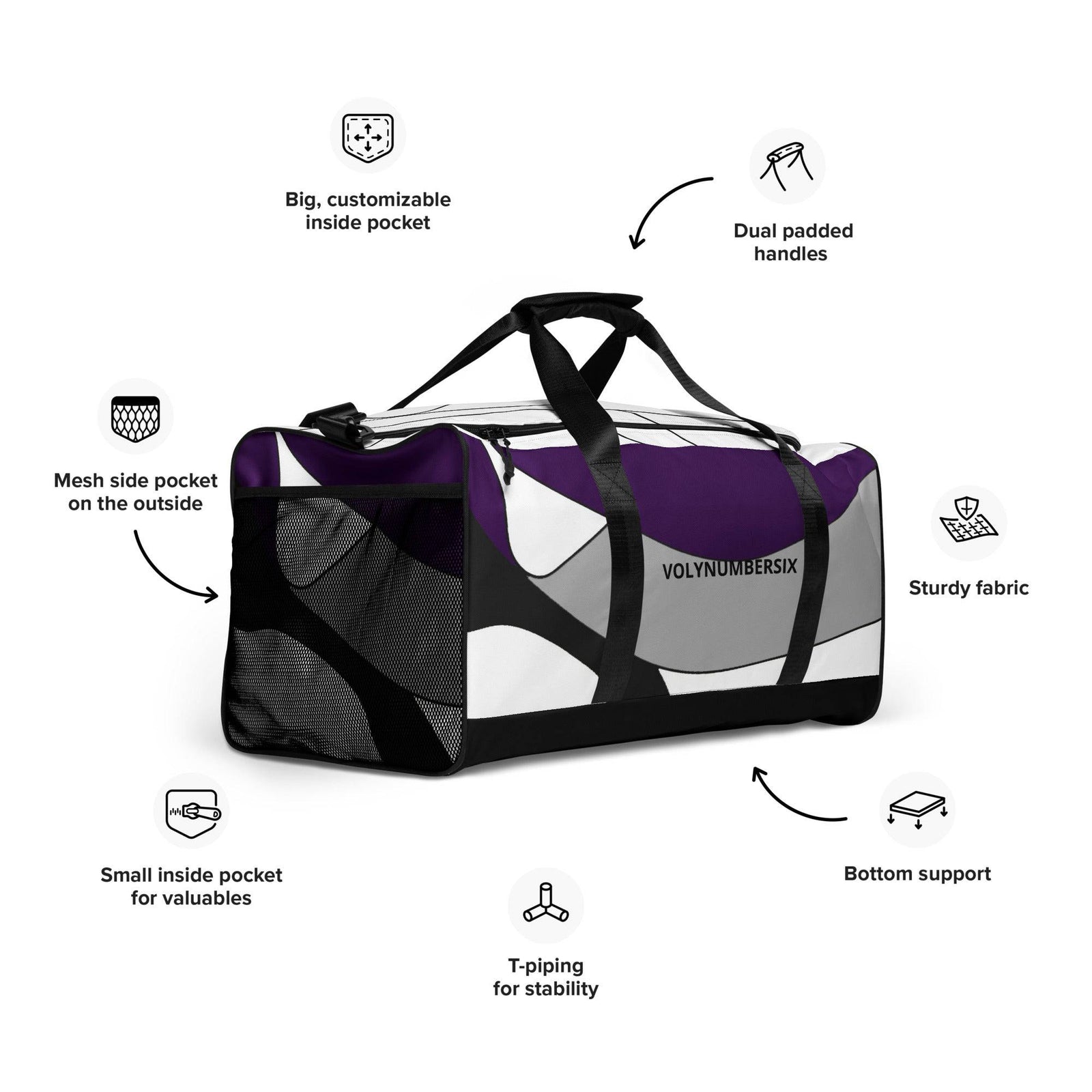 VOLY6 GO DUFFEL BAG - AKA Apparel